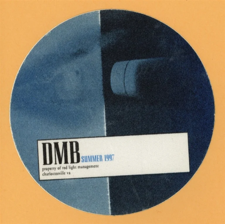 Dave Matthews Band 1997 Crash Concert Tour Backstage Pass