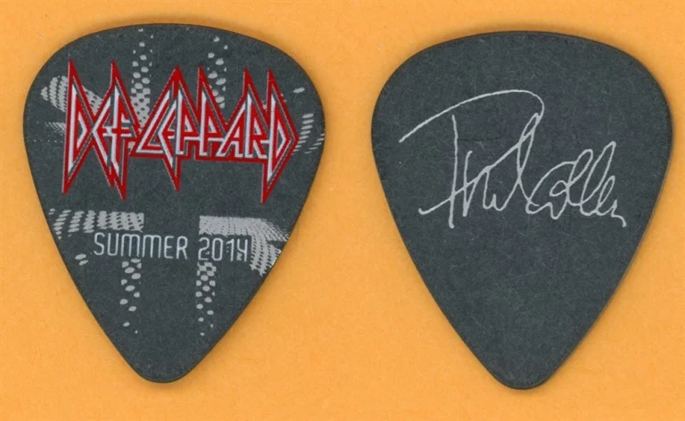 Def Leppard Phil Collen Vintage Guitar Pick - 2014 Summer Tour