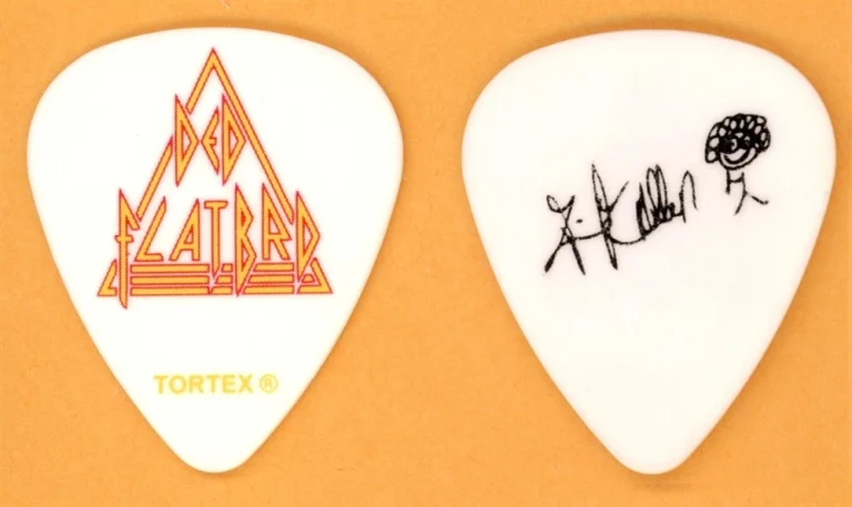 Def Leppard Rick Allen Vintage Guitar Pick - 2013 Vegas Tour