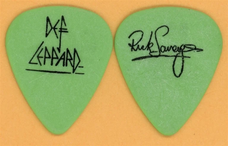 Def Leppard Rick Savage Vintage Guitar Pick - 1999 Euphoria Tour