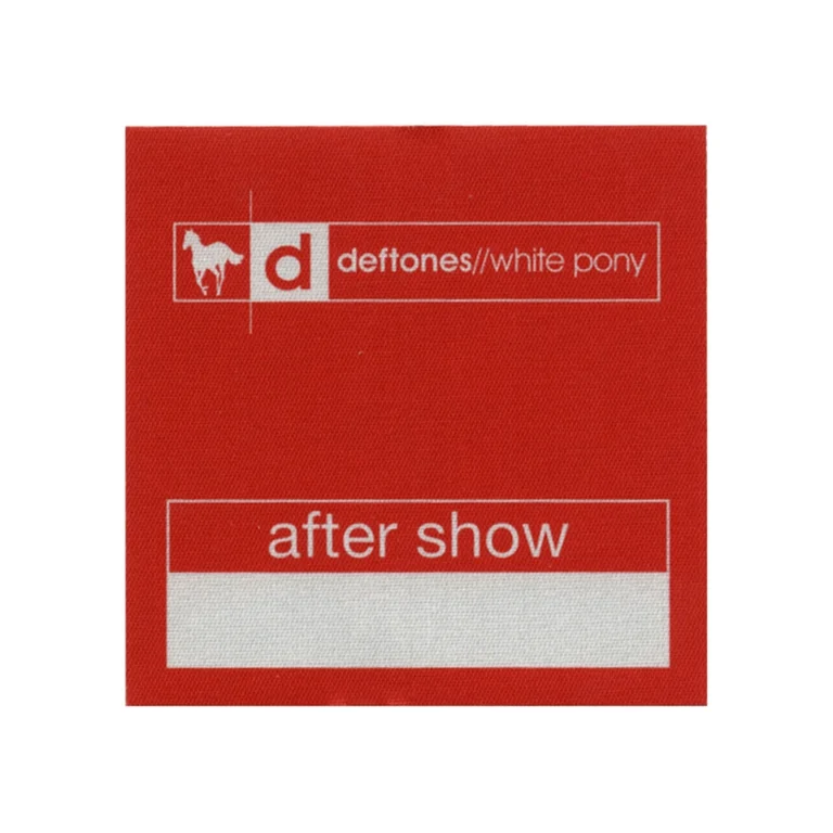 Deftones 2000 White Pony Concert Tour After Show Backstage Pass