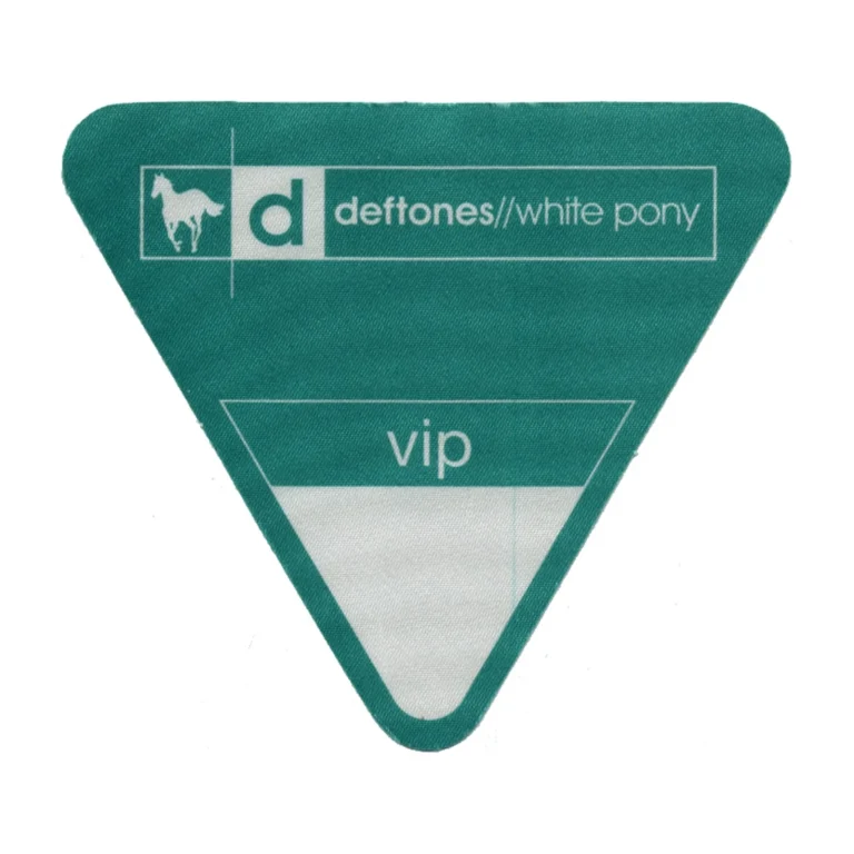 Deftones 2000 White Pony Concert Tour VIP Backstage Pass