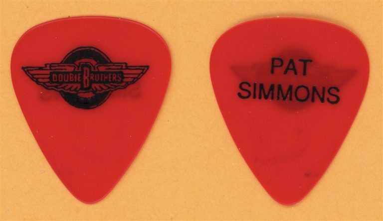 Doobie Brothers Pat Simmons Vintage Guitar Pick - 1989 Cycles Tour
