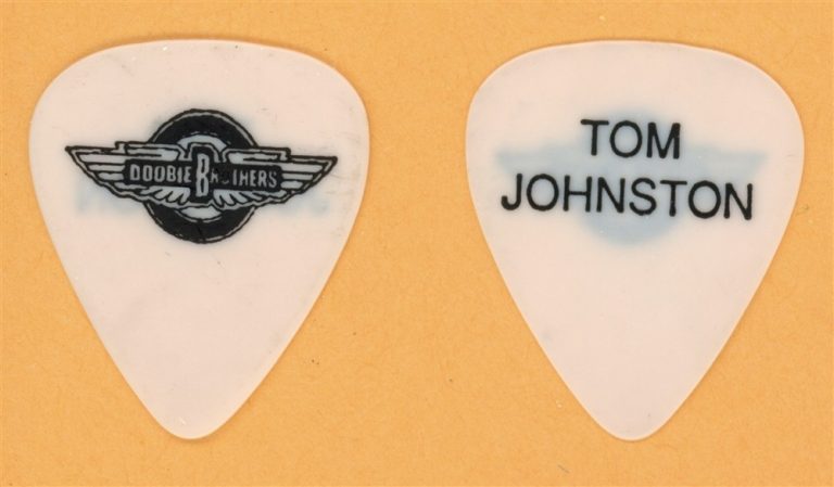 Doobie Brothers Tom Johnston Vintage Guitar Pick - 1989 Cycles Tour
