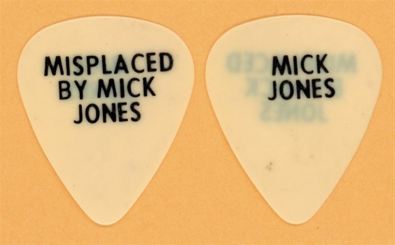 Foreigner Misplaced by Mick Jones Original Guitar Pick - 1980's Tour