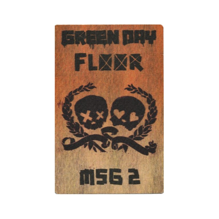 Green Day 2009 21st Century Breakdown Concert Tour Floor MSG 2 Backstage Pass