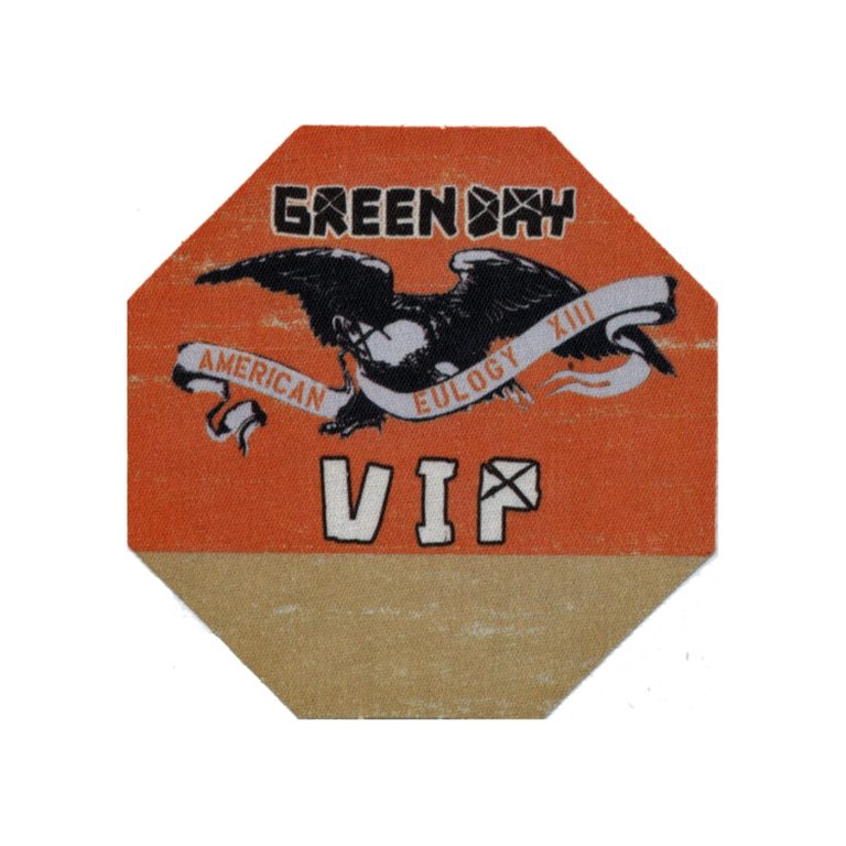 Green Day 2010 21st Century Breakdown Concert Tour VIP Backstage Pass