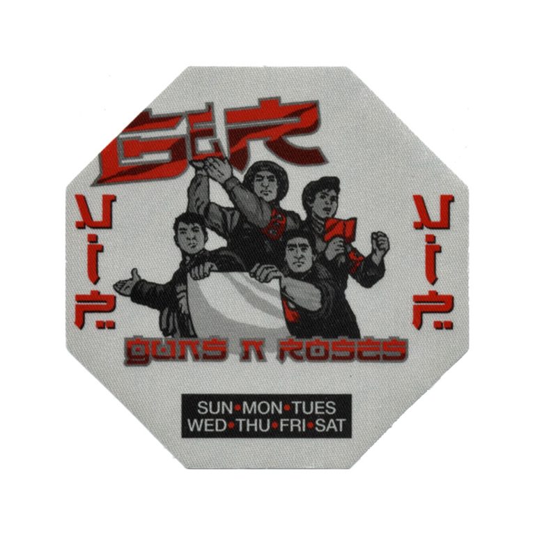 Guns N Roses 2002 Chinese Democracy Concert Tour VIP Backstage Pass