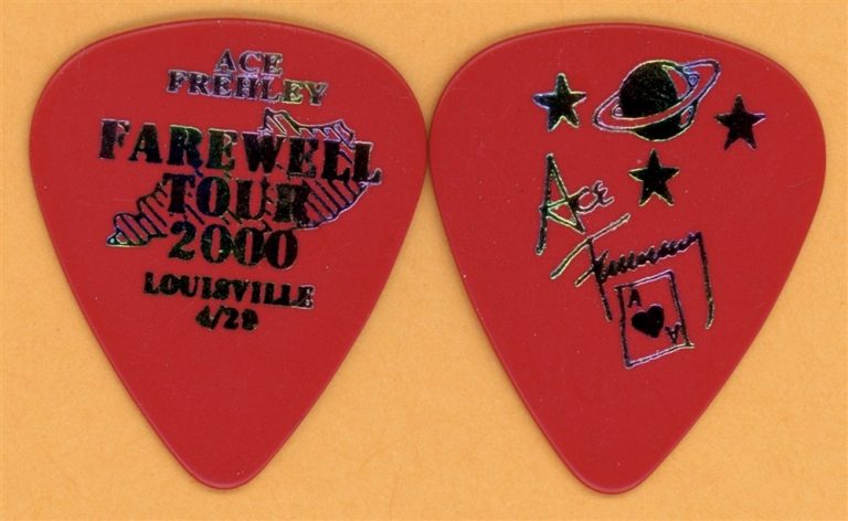 KISS 2000 Farewell Tour Ace Frehley Vintage Guitar Pick - Louisville, KY
