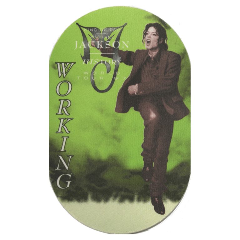 Michael Jackson 1997 History Concert Tour Working Backstage Pass