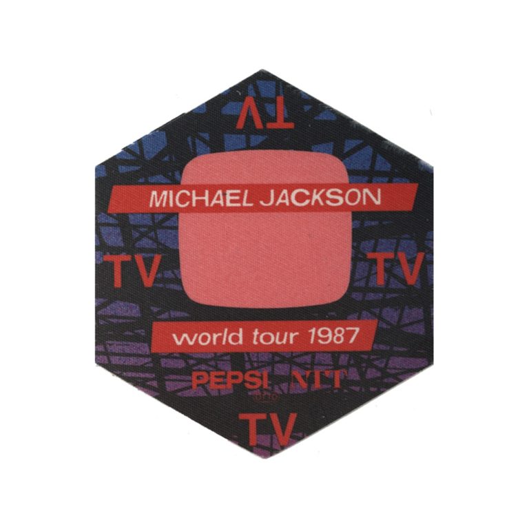 Michael Jackson 1987 Bad Concert Tour TV Backstage Pass
