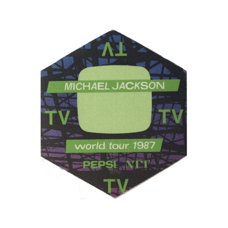 Michael Jackson 1987 Bad Concert Tour TV Backstage Pass