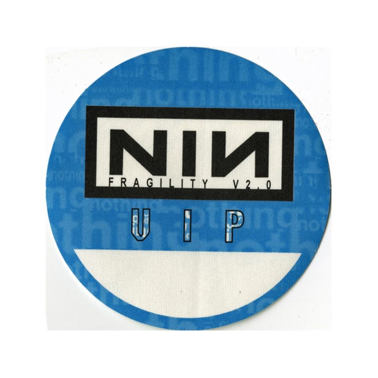 Nine Inch Nails 1999 Fragility Concert Tour VIP Backstage Pass