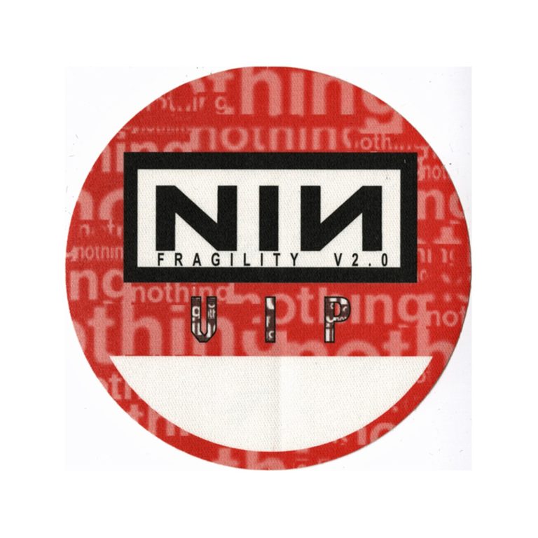 Nine Inch Nails 1999 Fragility Concert Tour VIP Backstage Pass