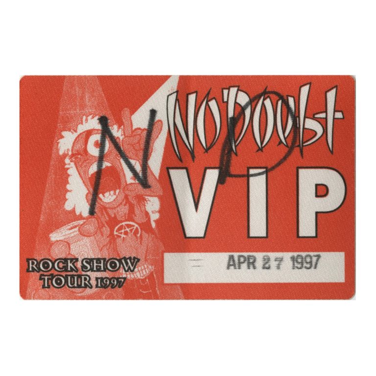 No Doubt 1997 Rock Show Concert Tour VIP Backstage Pass