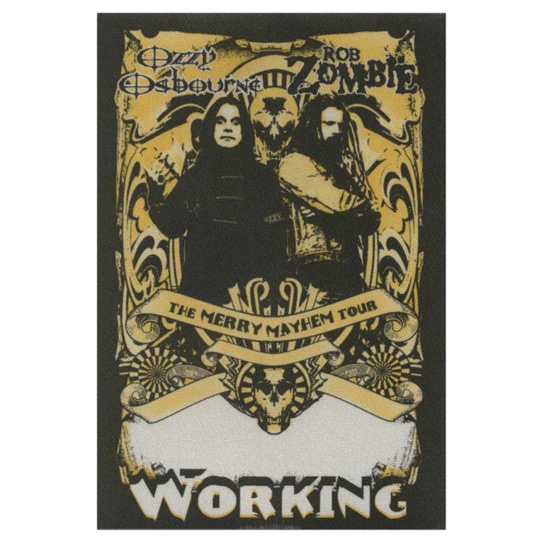 Ozzy Osbourne 2001 Merry Mayhem Concert Tour Working Backstage Pass
