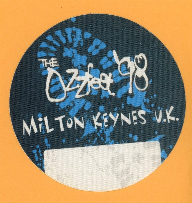 Ozzy Osbourne 1998 Ozzfest w/ Tool Concert Tour Milton Keynes UK Backstage Pass
