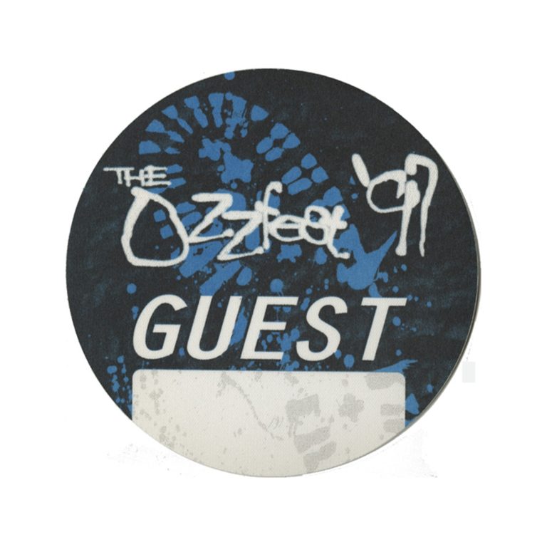Ozzy Osbourne 1997 Black Sabbath Ozzfest Concert Tour Guest Backstage Pass