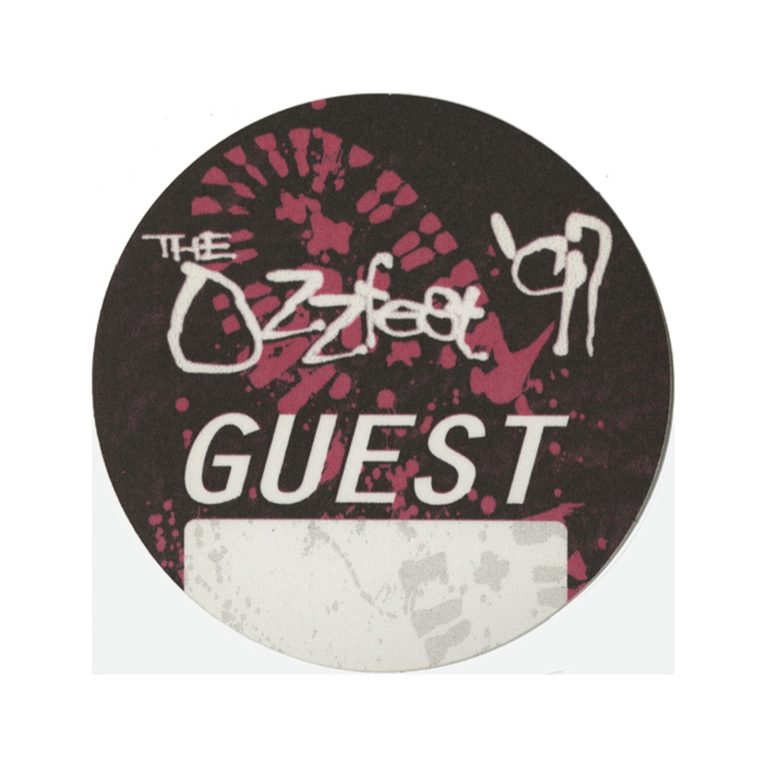 Ozzy Osbourne 1997 Black Sabbath Ozzfest Concert Tour Guest Backstage Pass