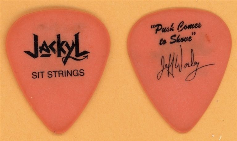 Jackyl Jeff Worley Vintage Guitar Pick - 1994 Push Comes To Shove Tour