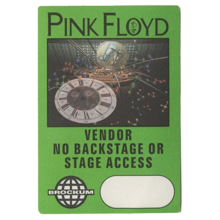 Pink Floyd 1994 Division Bell Concert Tour Vendor Backstage Pass