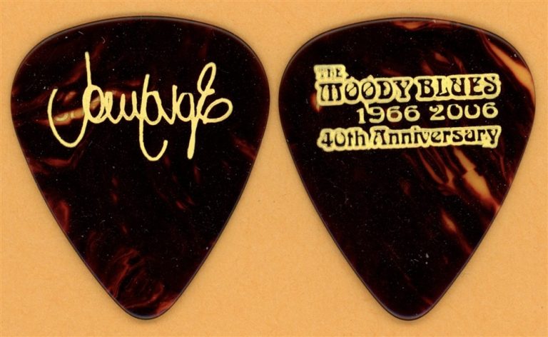 Moody Blues John Lodge Vintage Guitar Pick - 2006 40th Anniversary Tour