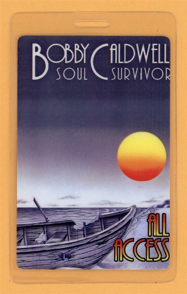 Bobby Caldwell 1995 Soul Survivor Tour All Access Laminated Backstage Pass