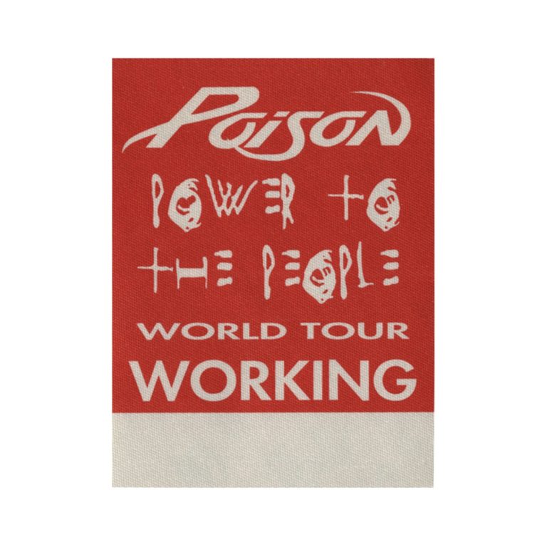 Poison 2000 Crack a Smile Concert Tour Working Backstage Pass