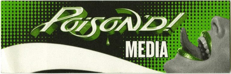 Poison 2007 Poison'd Concert Tour Media Backstage Pass