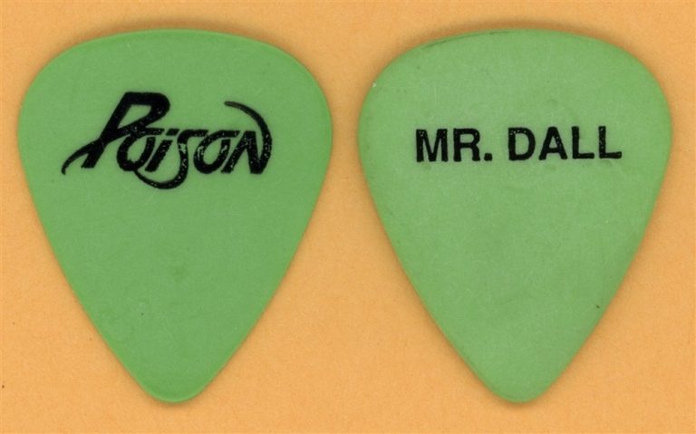 Poison Bobby Dall Vintage Guitar Pick - 1988 Open Up Tour * STAGE USED*