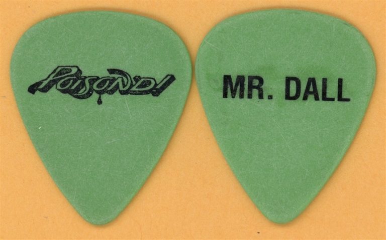 Poison Bobby Dall Vintage Guitar Pick - 2007 POISON'D Tour