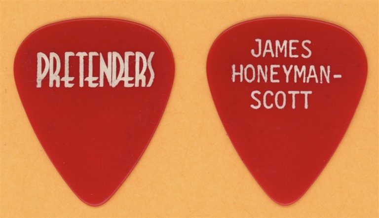 Pretenders James Honeyman-Scott Vintage Guitar Pick - 1981 II Tour