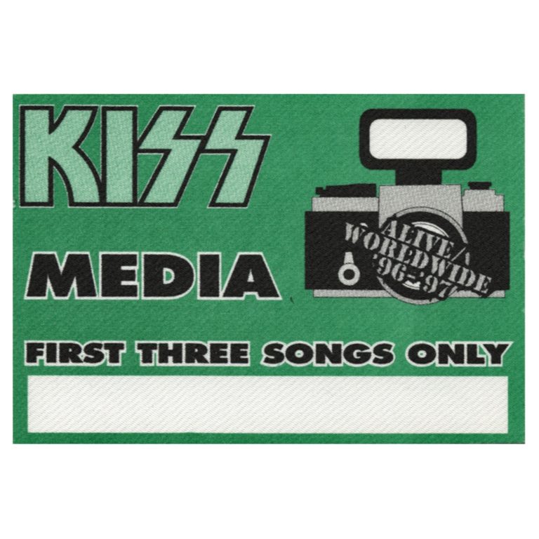 KISS 1996 Alive Worldwide Concert Tour Media Backstage Pass