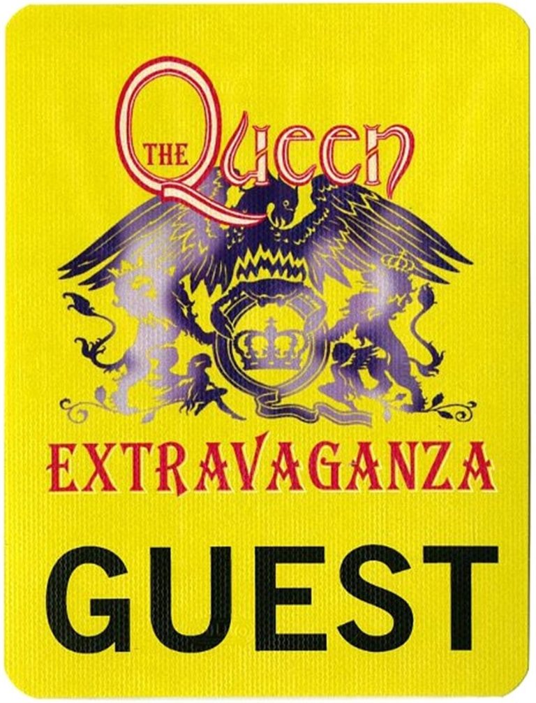 Queen 2012 Extravaganza Concert Tour Guest Backstage Pass