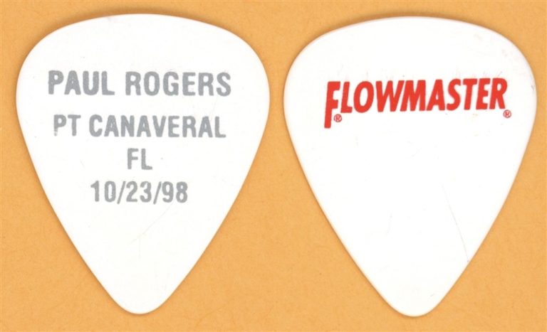 Queen Paul Rodgers Vintage Tour Guitar Pick - 1998 PT Canaveral FL