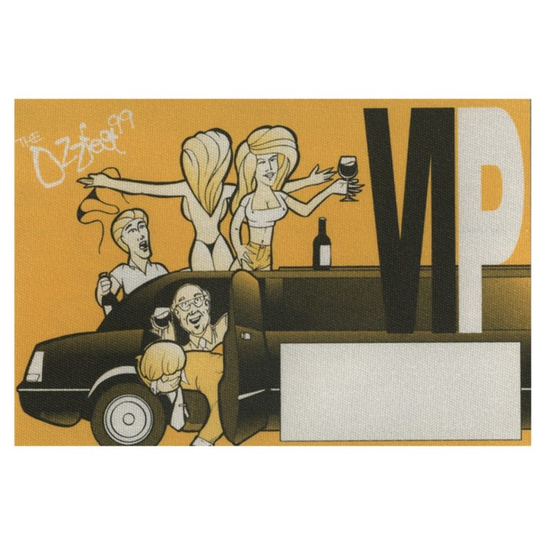 Ozzy Osbourne 1999 Black Sabbath Ozzfest Concert Tour VIP Backstage Pass