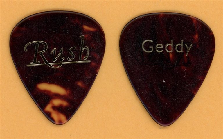 Rush Geddy Lee Vintage Guitar Pick - 1996 Test for Echo Tour
