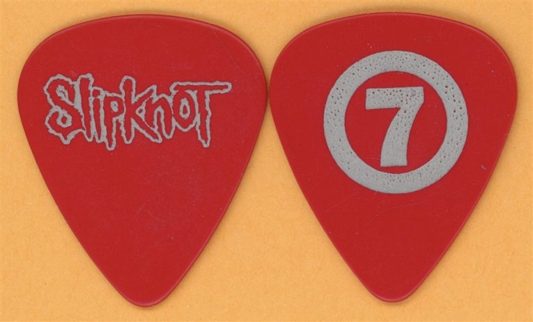 Slipknot Mick Thomson #7 Vintage Guitar Pick - 2001 Iowa Tour