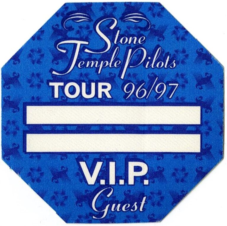 Stone Temple Pilots 1996 Vatican Gift Shop Concert Tour VIP Backstage Pass