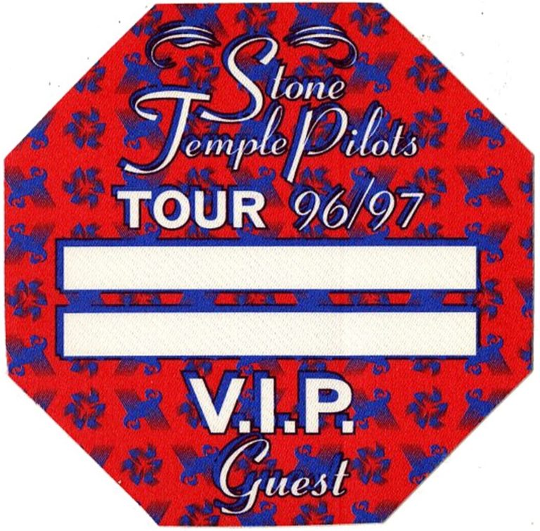 Stone Temple Pilots 1996 Vatican Gift Shop Concert Tour VIP Backstage Pass