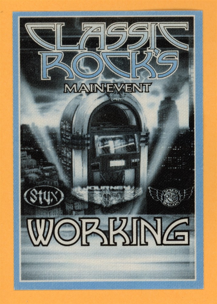 REO Speedwagon 2004 Classic Rocks w/ Styx Concert Tour Working Backstage Pass