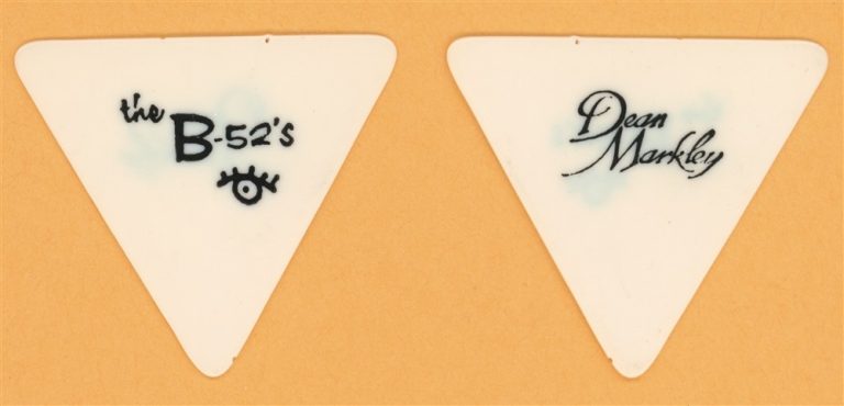 The B-52's Keith Strickland Vintage Guitar Pick - 1989 Cosmic Thing Tour