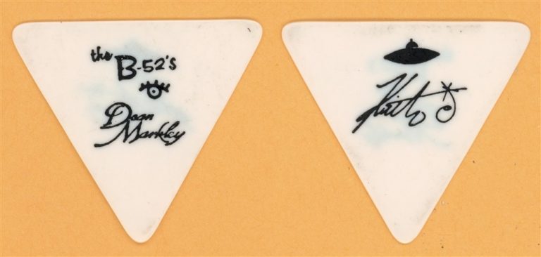 The B-52's Keith Strickland Vintage Guitar Pick - 1989 Cosmic Thing Tour