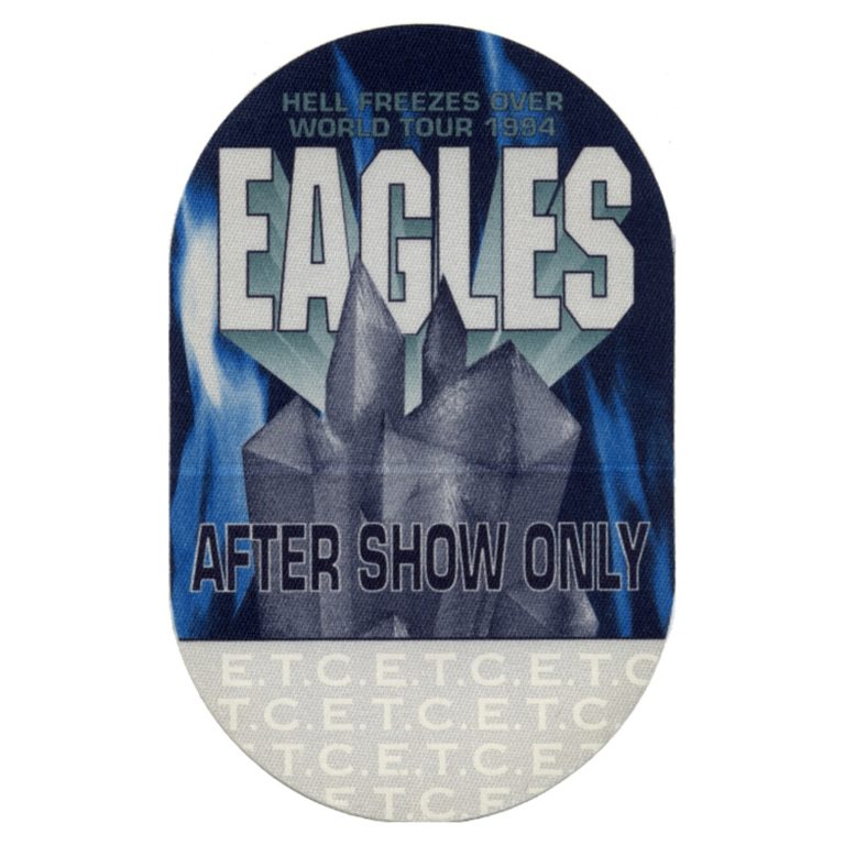 The Eagles 1994 Hell Freezes Over Concert Tour Aftershow Backstage Pass