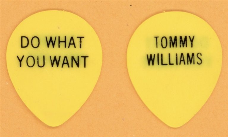The Hooters Tommy Williams Vintage Tour Guitar Pick