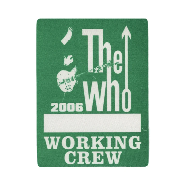 The Who 2006 Endless Wire Concert Tour Working Backstage Pass