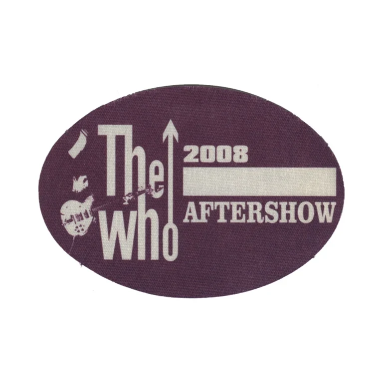 The Who 2008 Endless Wire Concert Tour Aftershow Backstage Pass