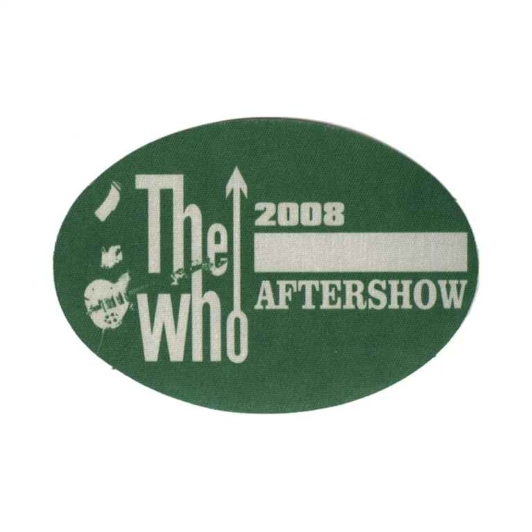 The Who 2008 Endless Wire Concert Tour Aftershow Backstage Pass