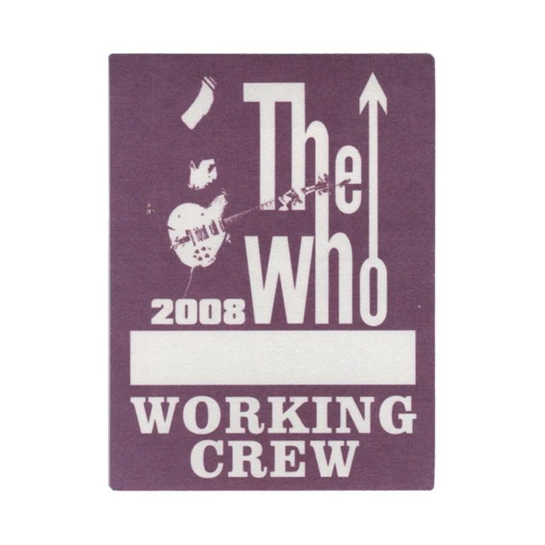 The Who 2008 Endless Wire Concert Tour Working Backstage Pass