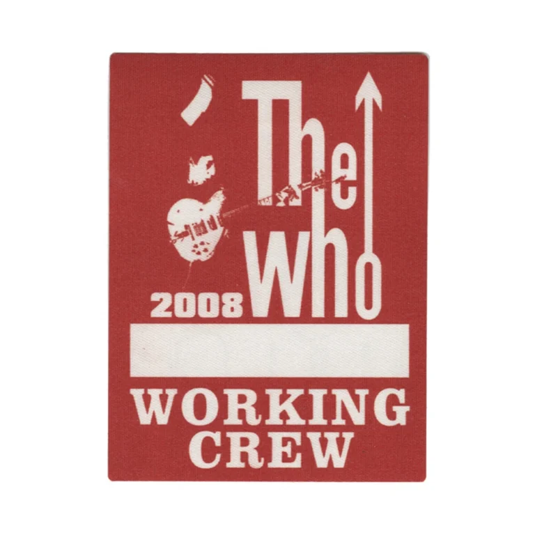 The Who 2008 Endless Wire Concert Tour Working Backstage Pass
